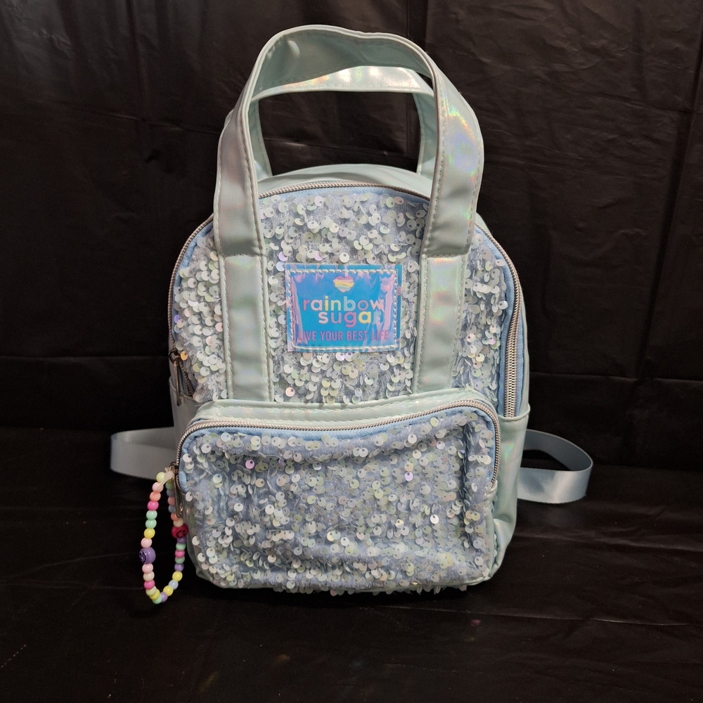 Rainbow Sequin Mini Backpack - image 1